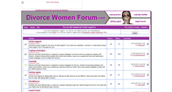 Desktop Screenshot of divorcewomenforum.com