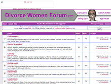 Tablet Screenshot of divorcewomenforum.com